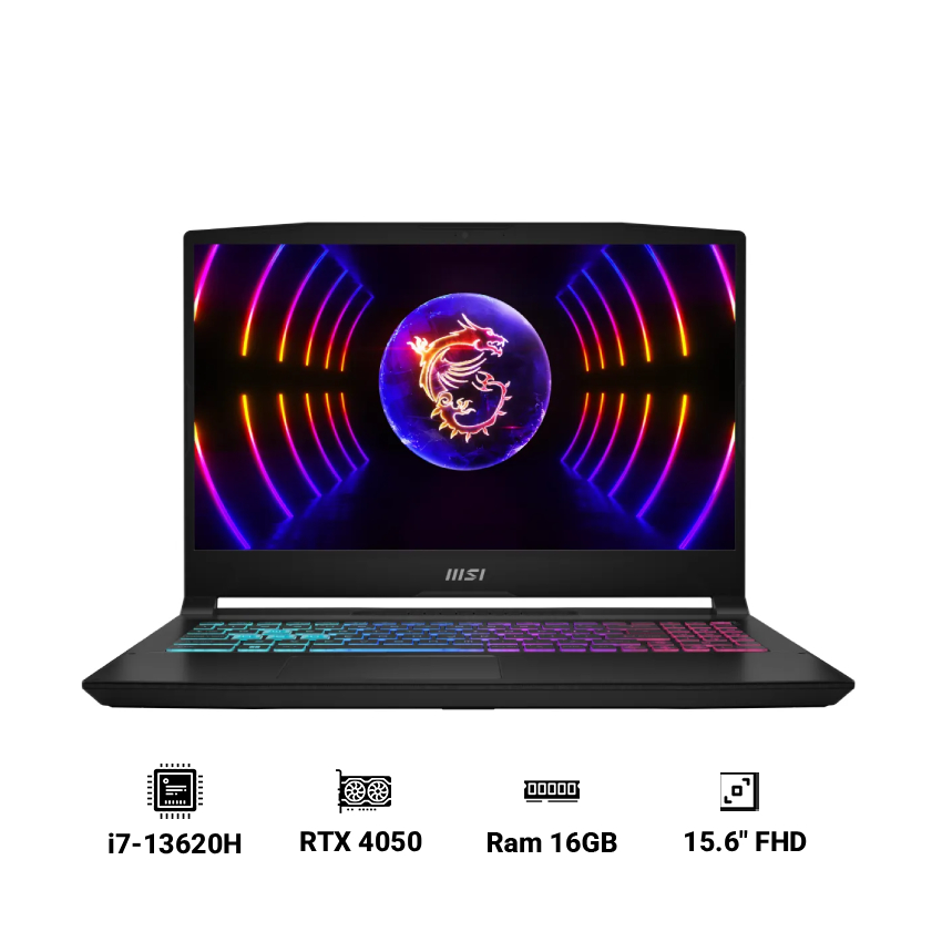 Laptop MSI Gaming Katana 15 B13VEK-2440VN ( i7-13620H | 16GB | 1TB SSD | RTX 4050 |15.6 inch FHD | Win11 )